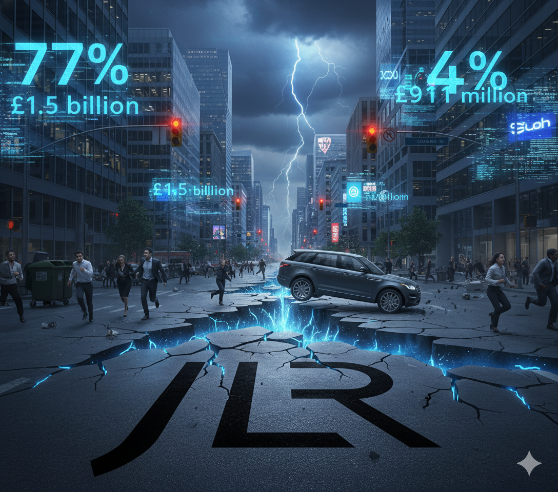 Cyberattack causing urban disruption and halted vehicles